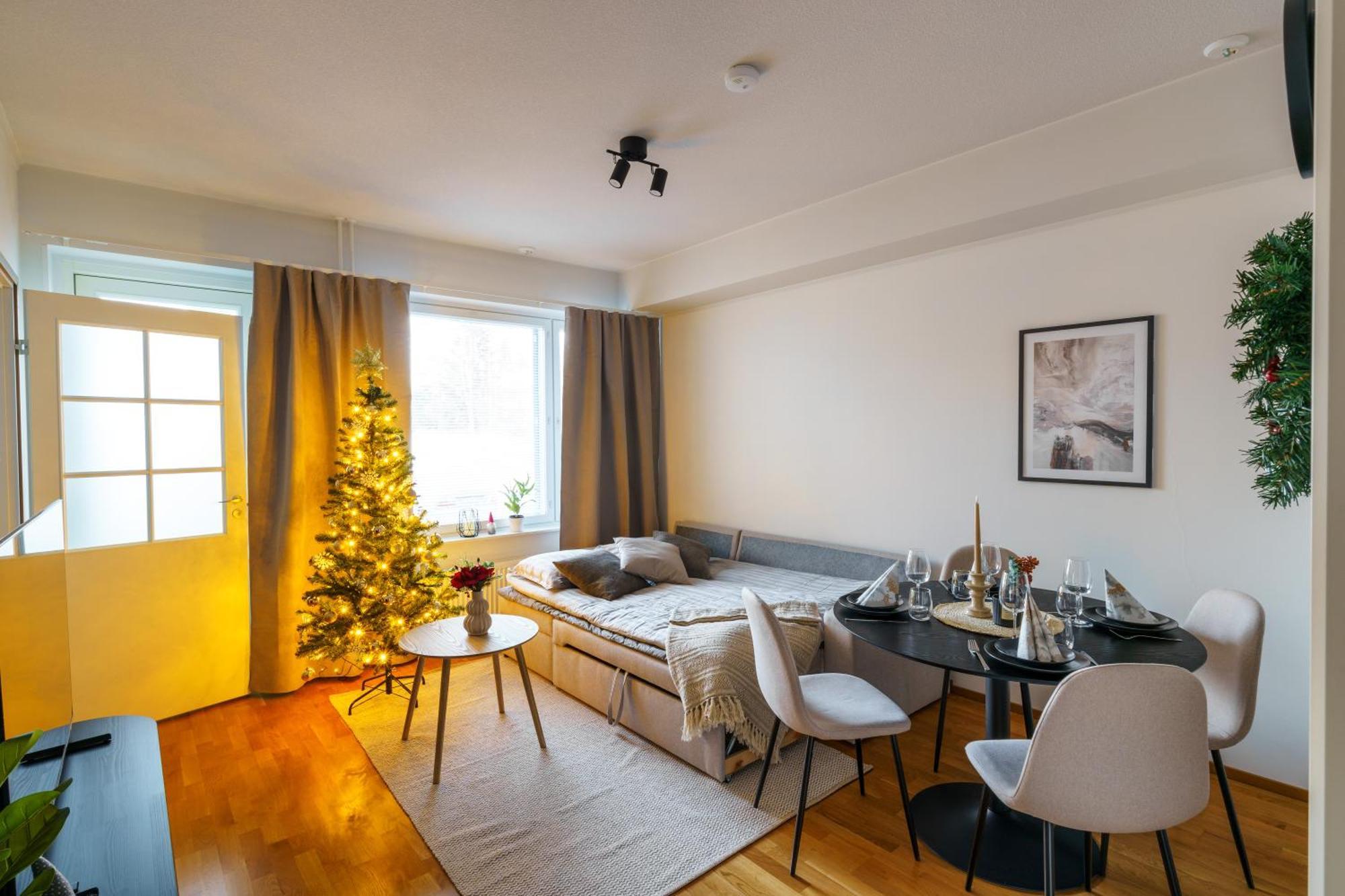 Adorable Arctic Apartment With Sauna โรวานิเอมิ ภายนอก รูปภาพ