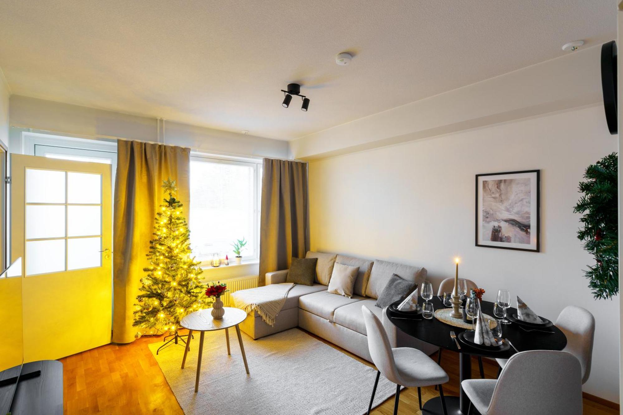 Adorable Arctic Apartment With Sauna โรวานิเอมิ ภายนอก รูปภาพ